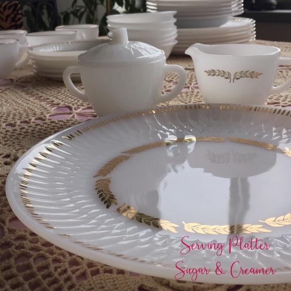 Federal Glass “Golden Harvest” Service for Six - Picture 5 of 7